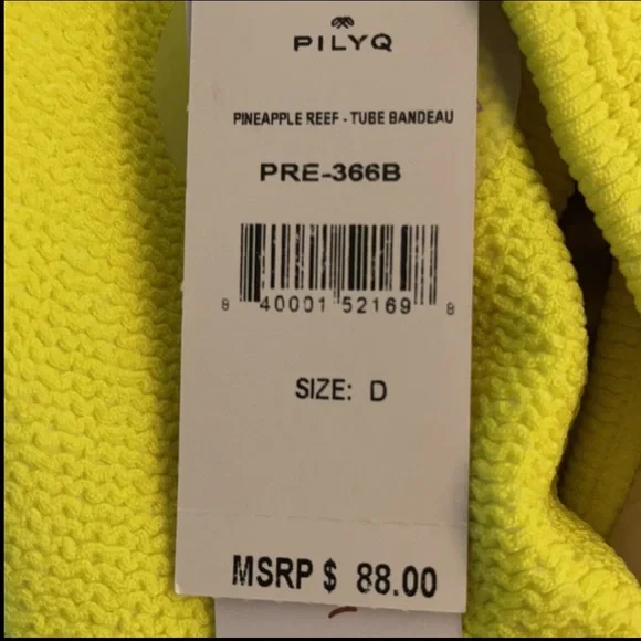Pilyq Bandeau Bikini Top Size D NWT - Picture 8 of 8